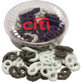 Designer Plastic Tray w/ Chocolate Pretzels